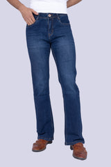 Vintage Dark Blue Boot Cut Jeans