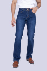 Vintage Classic Blue Straight Fit Jeans