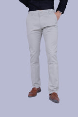 Light Beige Regular Fit Cotton Chinos