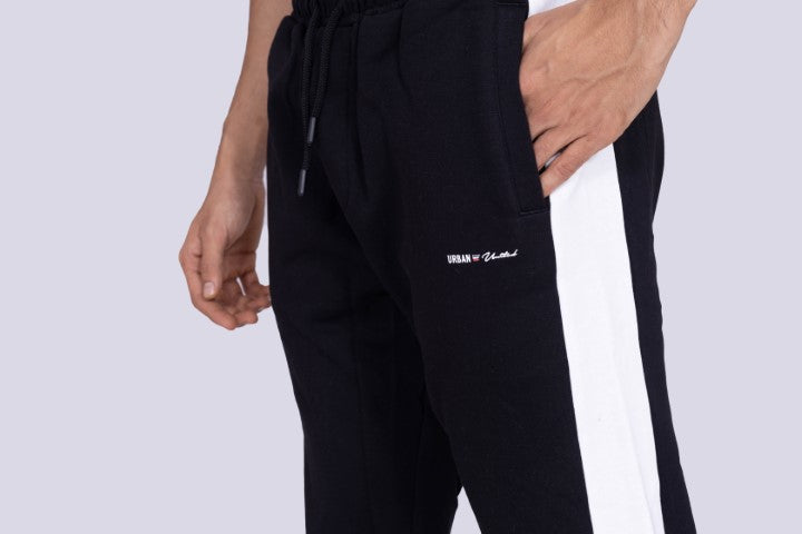 Black and White Joggers for Men